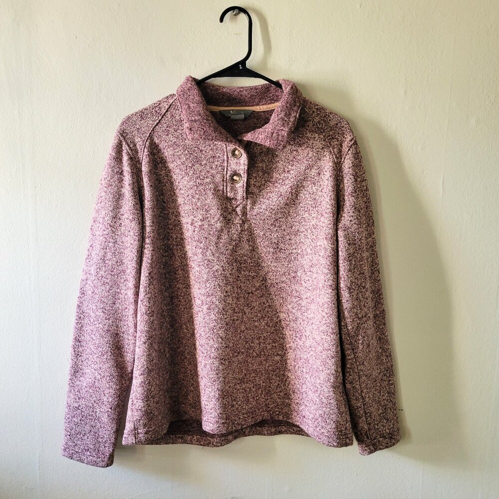 Vintage Northern Reflections Super Soft Quarter Button Sweatshirt Size M